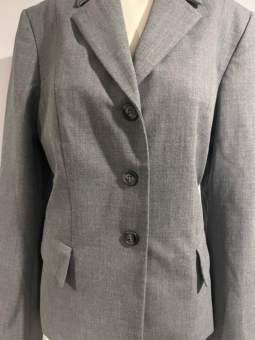 THE LIMITED Gray Tailored STRETCH Women's Blazer Sz M ORIG $124+ LUXURY!